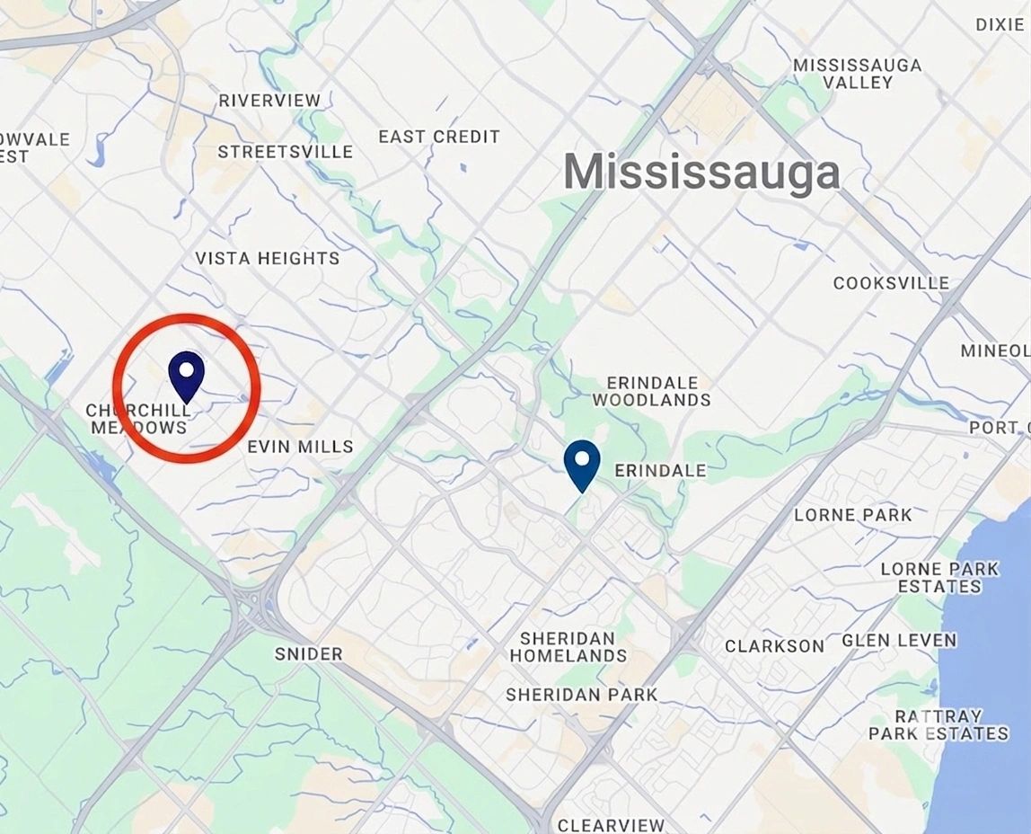 Carte de l'emplacement Festival Drive, Mississauga